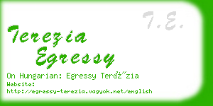 terezia egressy business card